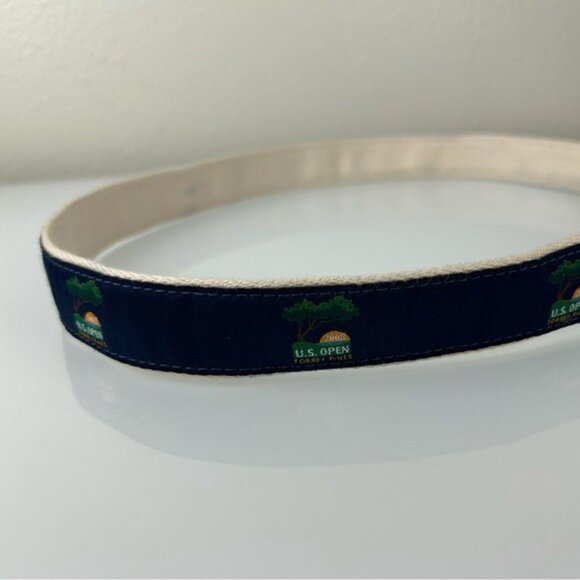 U.S. Open Golf Torrey Pines 2008 YRI Belt Sz 38 Waist Cloth Leather - Picture 4 of 16